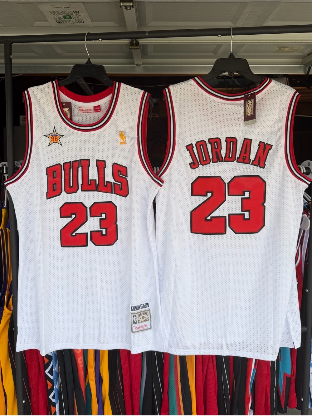 White Jordan jerseys